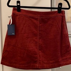 aritzia corduroy aaliyah skirt